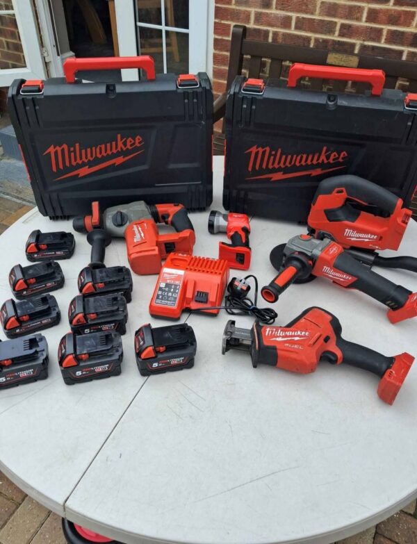 milwaukee tools batteries charger 5.0ah, 4.0ah red lithium m18